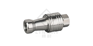 KZF-B 單手版開閉式氣波快速接頭
(不銹鋼)